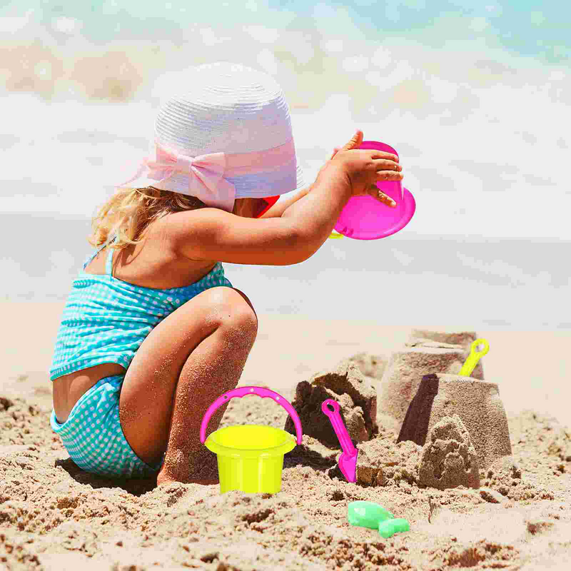 لعبة دلو الشاطئ للأطفال ، ألعاب حمام سباحة الماء ، دلاء رمل للأطفال ، تخييم ، 24 صولًا