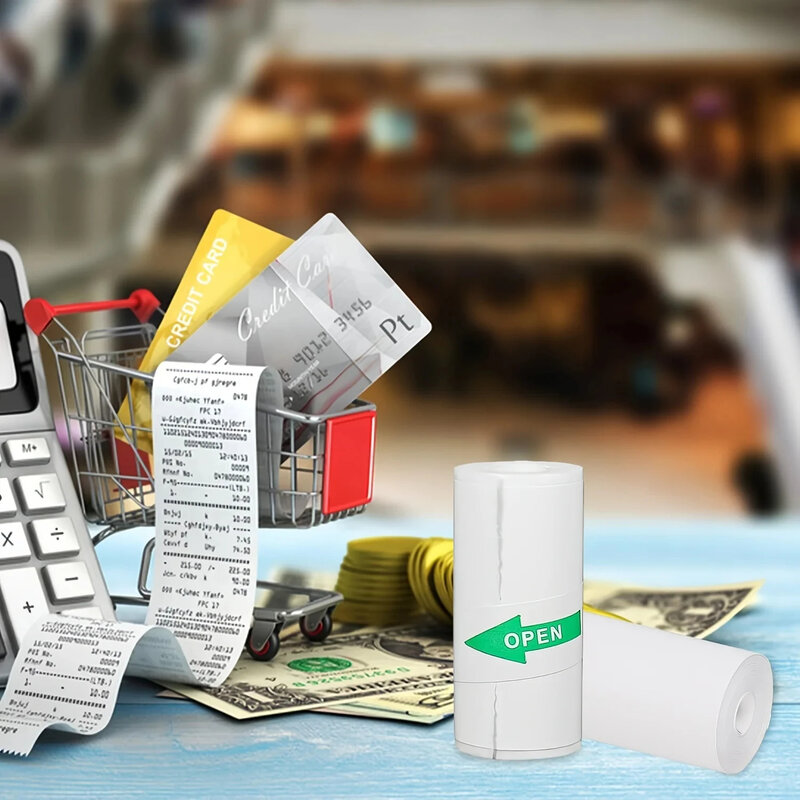 Per fotocamere e adesivi per la stampa di adesivi, carta da stampa termica da 15 rotoli carta da stampa da 57mm Mini carta da stampa termica