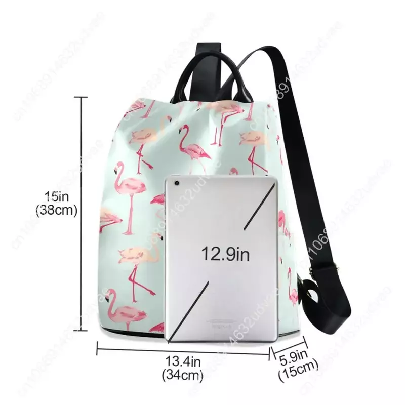 Ransel wanita mode 2020 tas ransel wanita ritsleting kualitas tinggi baru tas bahu Mini tas sekolah Flamingo remaja kecil