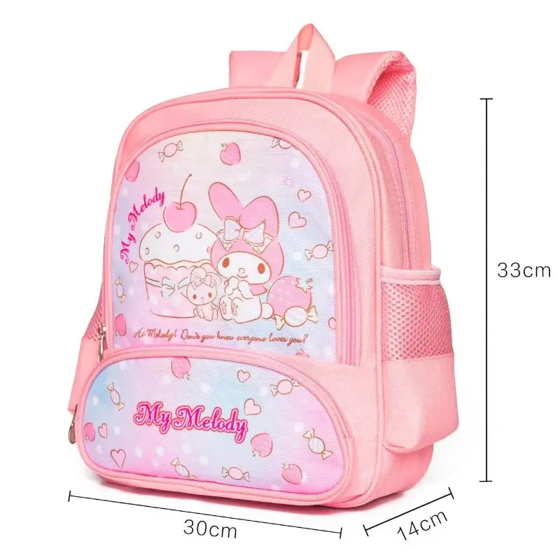 Sanrio-mochila escolar de Hello Kitty para estudiantes, bonita y ligera, de gran capacidad, con dibujos animados, para hombre y mujer