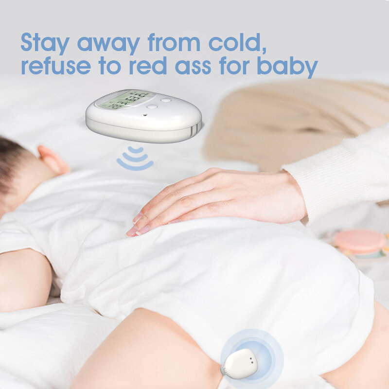 2024 produk bayi baru Bedwetting nirkabel dan Enuresis Alarm Bay Wetness dengan Sensor magnetik baru