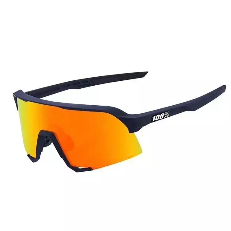 Kacamata berkendara S3 warna-warni berubah warna, kaca depan sepeda gunung Edisi Tim Tour de France