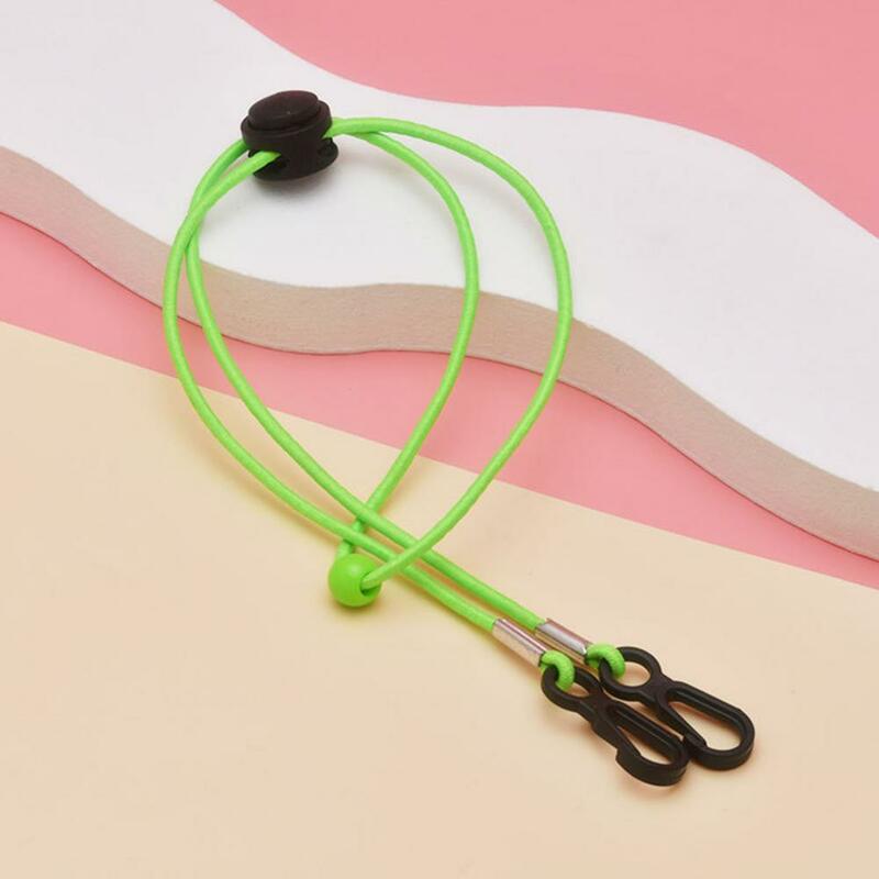 2Pcs Face Cover Straps Traceless Dual Hooks Design Chain Holders Colorful Beads Face Cover Eyewear Strap Lanyards For Outdoor