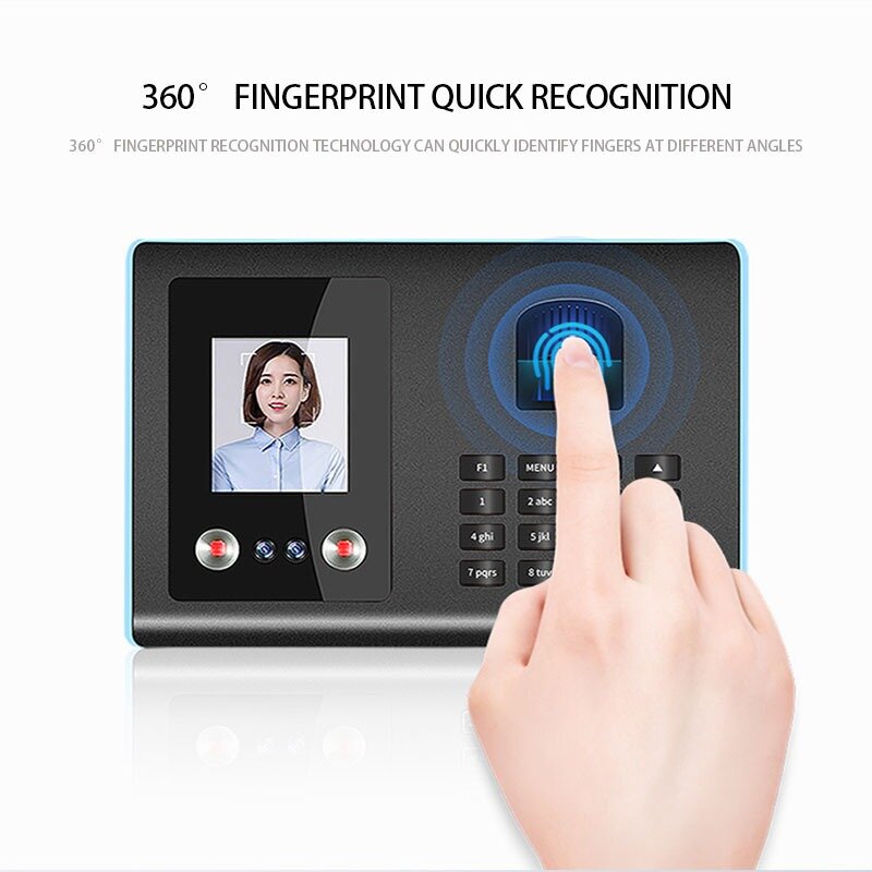 Macchina per carte del tempo di riconoscimento facciale YK-FA01 Face Sign-In Machine impronta digitale facciale All-In-One dipendente Punch In Device