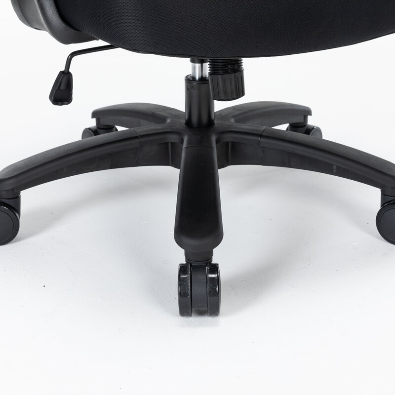 Sedia da ufficio ergonomica grande e alta con capacità di peso di 400 libbre, sedile largo per persone pesanti, scrivania direzionale in rete resistente Chai