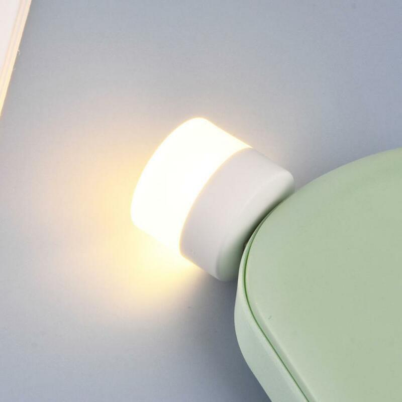 USB Plug Lamp Computer Mobile Power Charging Small Book Lamps LED Eye Protection Reading Light Small Round Night Lights