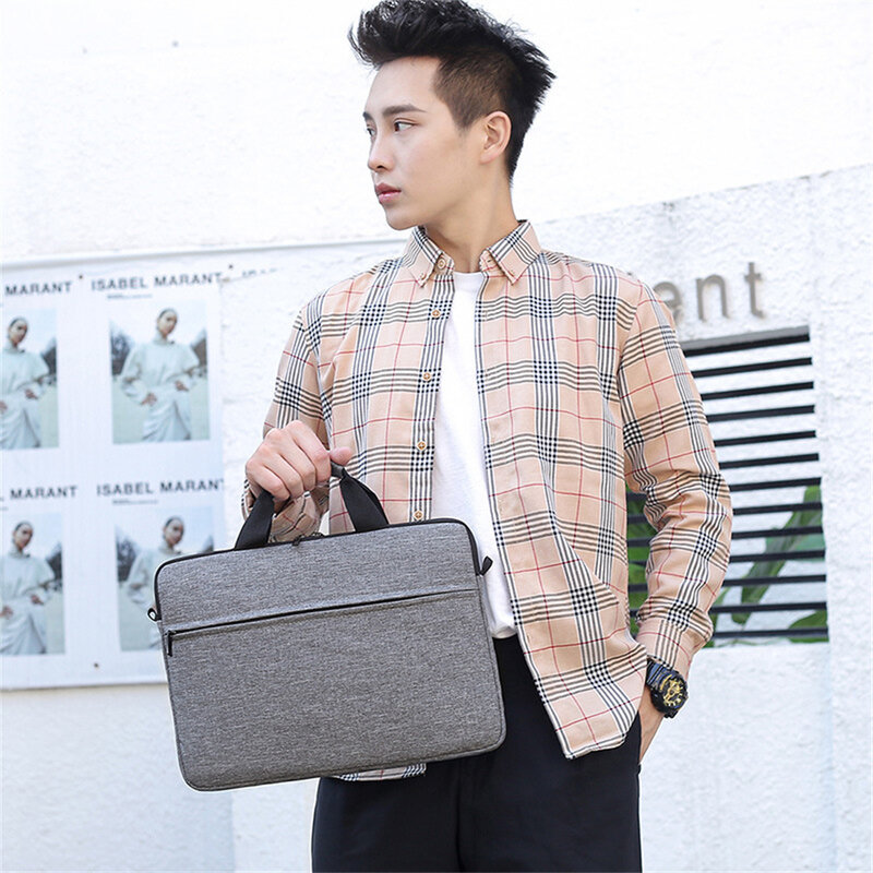 Laptop Bag For Macbook Air M1 Case For Xiaomi Dell Asus 13 14 15 15.6 Inch Lightweight Shoulder Messenger Bag Handbag Briefcase