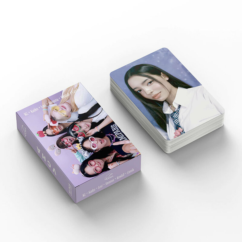 Kpop ใหม่กลุ่มเด็กผู้หญิงอัลบั้ม vcha เพียงหนึ่ง photocards 55ชิ้น/เซ็ตคุณภาพสูงภาพ HD สไตล์เกาหลีบัตรแฟนๆของขวัญคอลเลกชัน