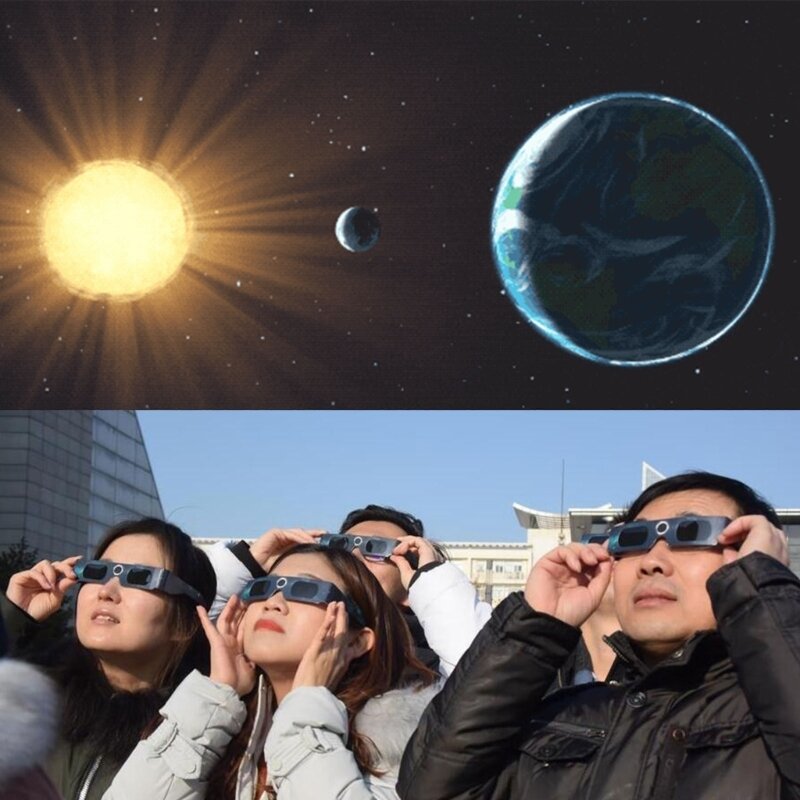 Gafas solares para adultos y adolescentes, lentes seguras para visión directa del 1 ud./5 uds.