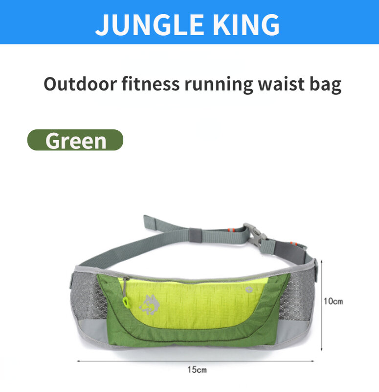 JUNGLE KING-riñonera con cinturón de hidratación para maratón, riñonera con soporte para teléfono y botellas de agua, CY2674