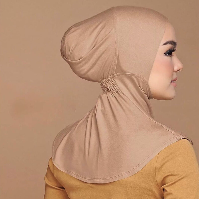 Bufanda interior musulmana para mujer, pañuelo para la cabeza, Hijab islámico Ninja, gorro