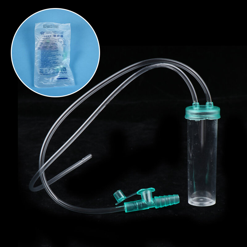 Aspirador médico de primeros auxilios desechable para bebé, tubo de succión de catéter de plástico blanco para el hogar