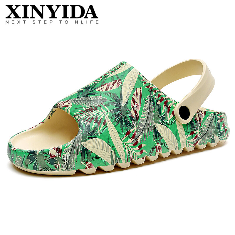 YZY – sandales de plage légères à enfiler pour hommes, chaussures de plage respirantes et Cool, grande taille 39-46, été