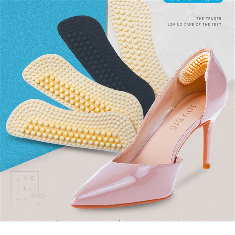 2 шт. гелевые противоскользящие вставки для носка обуви женские сандалии тапочки на высоком каблуке Нескользящие наклейки силиконовые гелевые Фотообои
