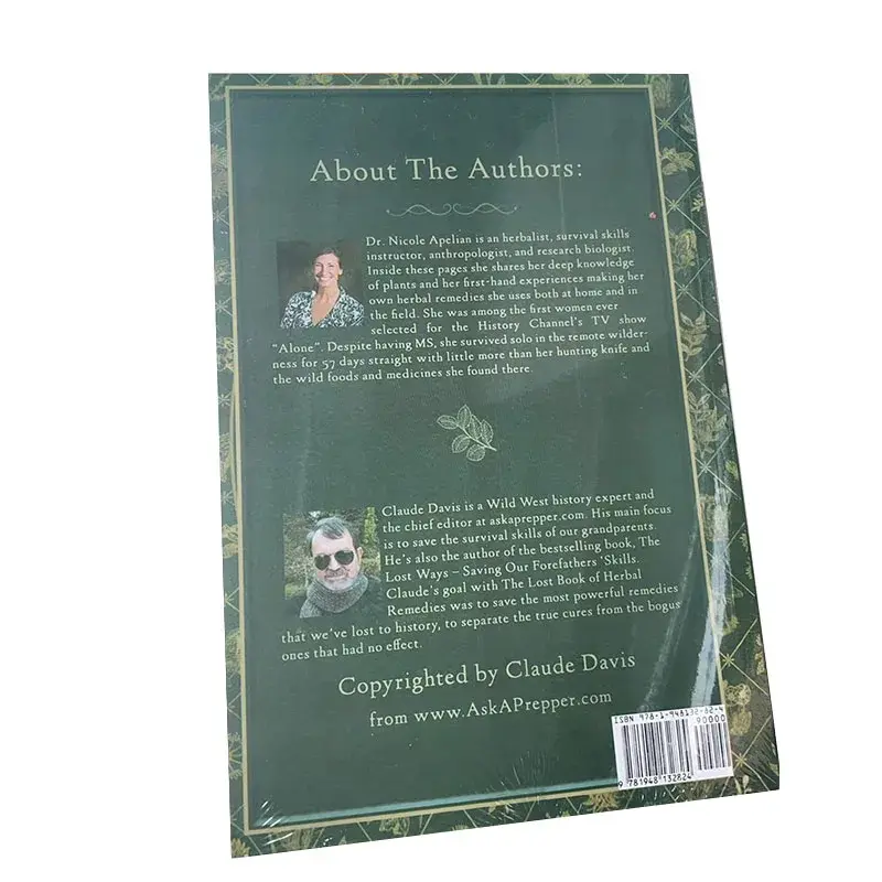 Книга «потерянная книга», лечебная сила растительной медицины, мягкая обложка, цветные английские книги