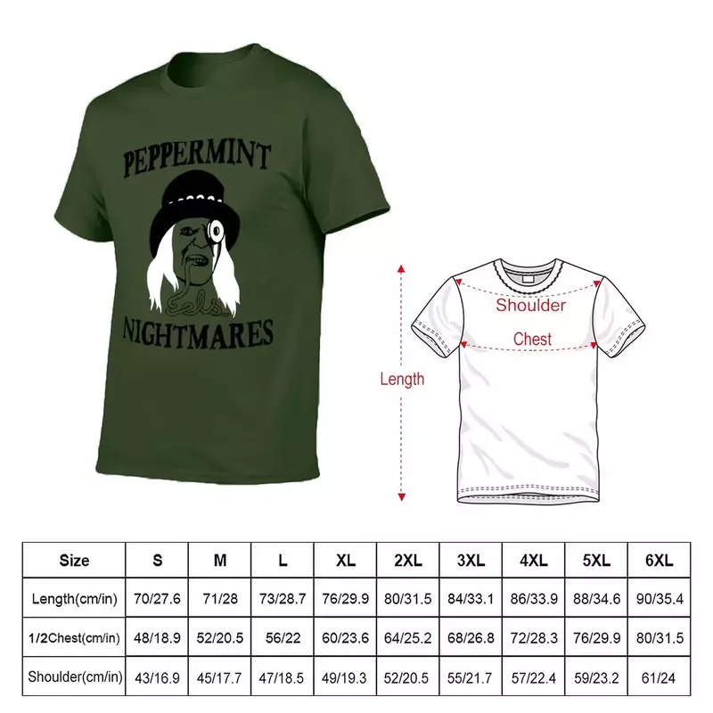 Peppermint Nightmares T-Shirt funnys hippie clothes funny t shirts for men