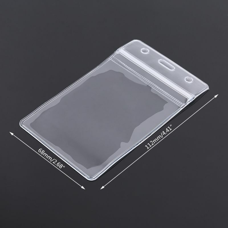 E74B Прозрачный вертикальный держатель для кредитных карт с прозрачными защитными рукавами для визиток