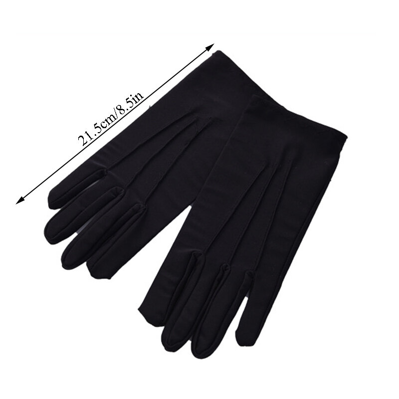 2023 New Fashion Summer Spandex Gloves Men Women Sunscreen Driving Glove Black Etiquette Thin Stretch Dance Tight White Gloves