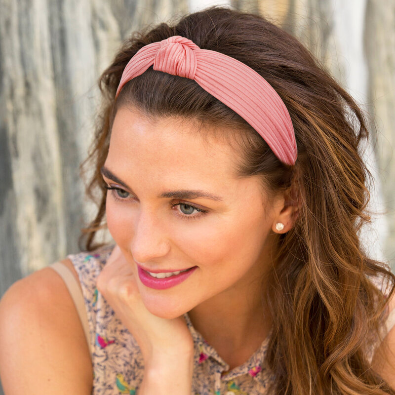 1Pcs Wide Knotted Headbands for Women Top Knot Headband Floral Cross Knot Hair Band Fashion Hair Accessories for Girls Women