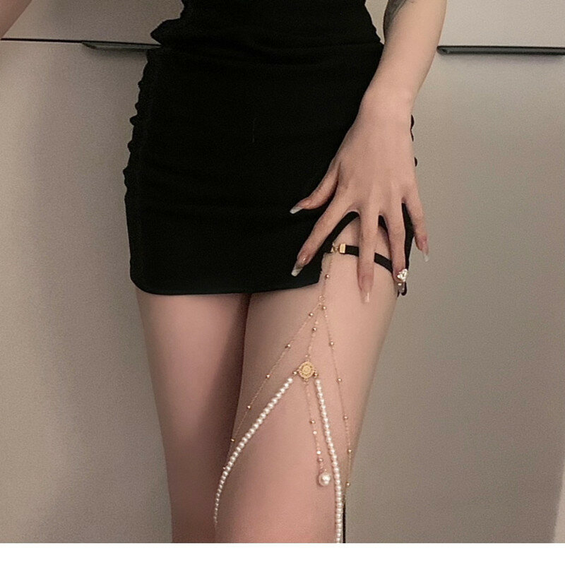 Multi-camada garra-corrente moda sexy coxa corrente ebay venda quente strass coxa corrente tornozelo pulseira
