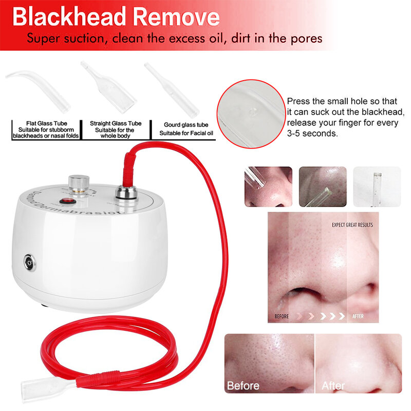 3 in1Diamond Microdermabrasion Beauty Machine Water Spray Exfoliation Vacuum Device Acne Blackh Anti-wrinkle Facial Peeling Tool