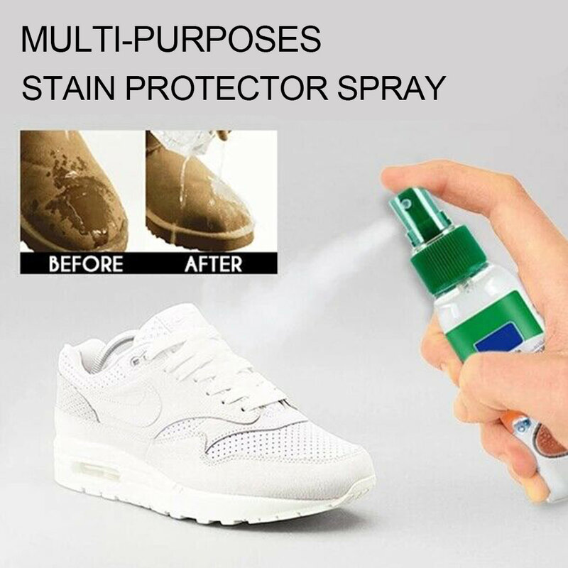 Protección repelente de manchas de 100Ml, revestimiento hidrofóbico impermeable en espray para zapatos, cubierta protectora para zapatos al aire libre, antiaceite estable