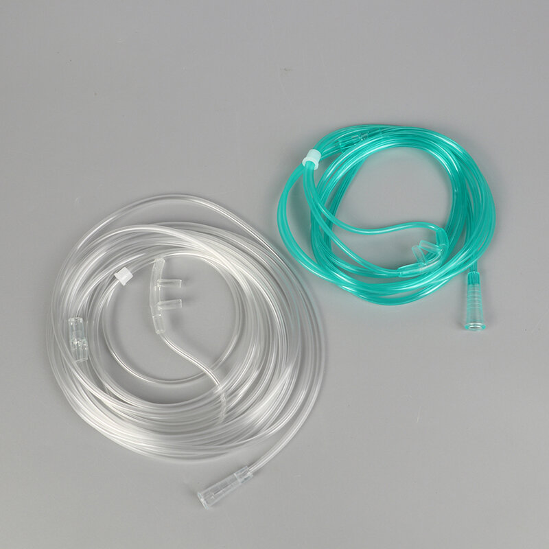 일회용 산소 튜브, 이중 비강 산소 튜브, 독립 포장 의료 기계, 호흡 캐뉼러, 1.5 m, 1.8 m, 3 m, 4 m, 5m, 1 개