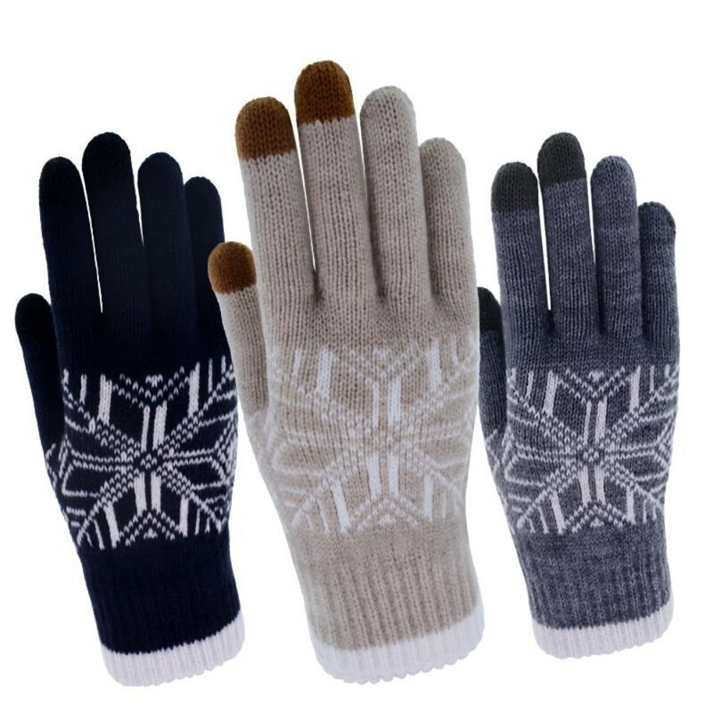 Sneeuw Touchscreen Handschoenen Fietsen Skihandschoenen Verdikte Winddichte Handwarmer Mode Koude Proof Warme Wanten Buiten Binnen
