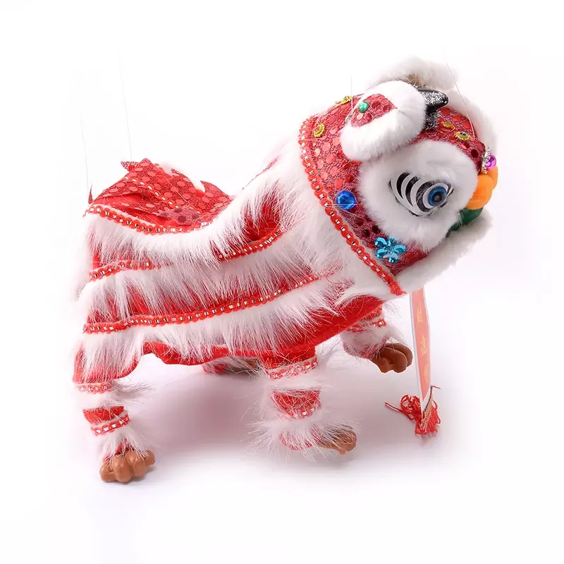 Modelo de peluche de Marionette, danza del león, proyectos de rendimiento personalizados tradicionales chinos, novedad creativa para padres e hijos