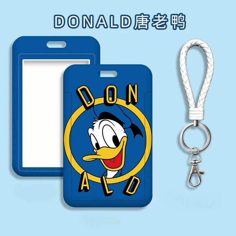 Disney Mickey Card Holder studente ABS impermeabile scorrevole Cartoon Card Bag Metro Bus Access Card Anti-degausing Cover protettiva