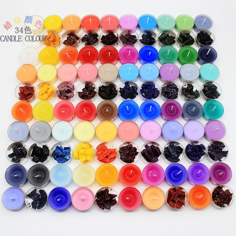 34 Colors Candle Dyes Wax Candles Wax Pigment Dye Colors Candle Pigment Dye Liquid Dye Soy Wax DIY Soap Candle Making Supplies