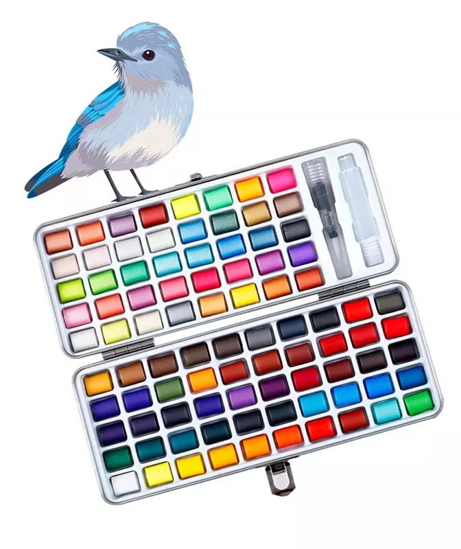 Однотонные акварельные краски, набор акварельных цветов для художественной живописи, дизайн ногтей 205