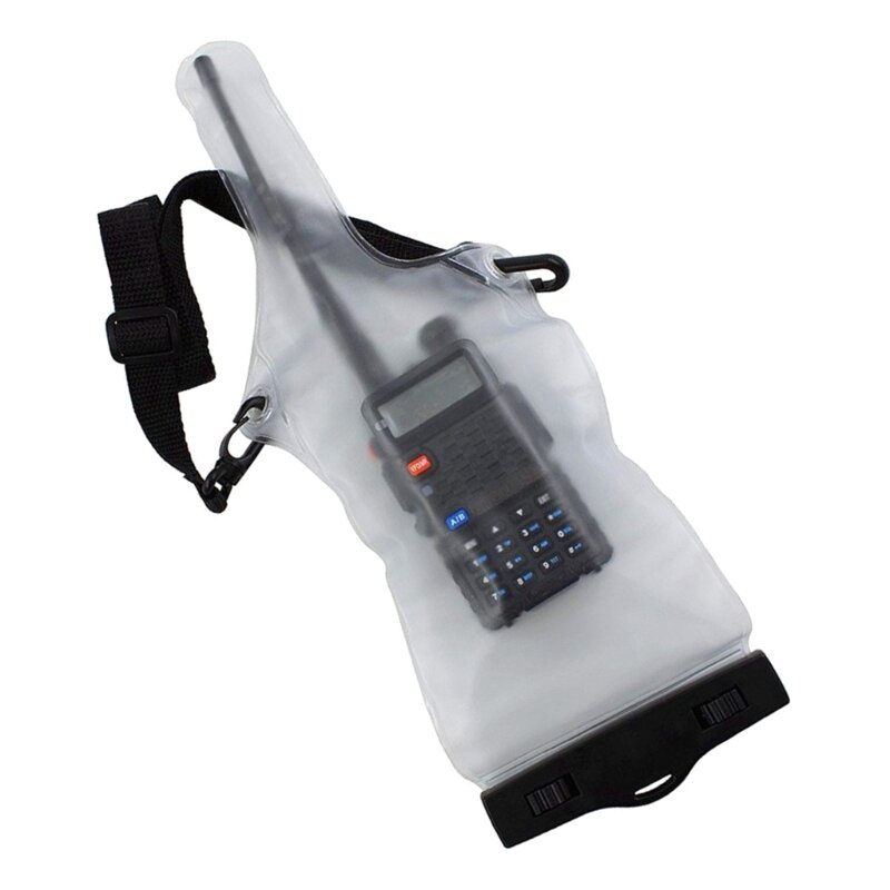 Universal Two WayRadio Waterproof Case Bag PortableWalkie Talkie Rainproof Pouches with Adjust Straps