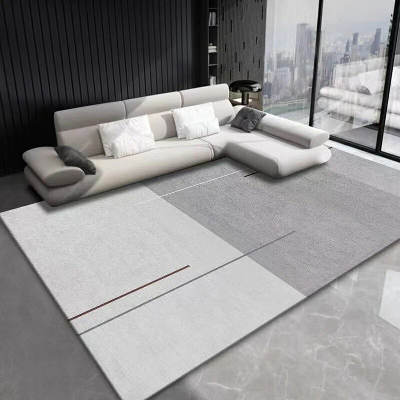 Modern Simple Office, Study, Coffee Table, Carpet, Large Non-slip Mat In Living Room, Bedroom Mat Covered With Crystal Velve