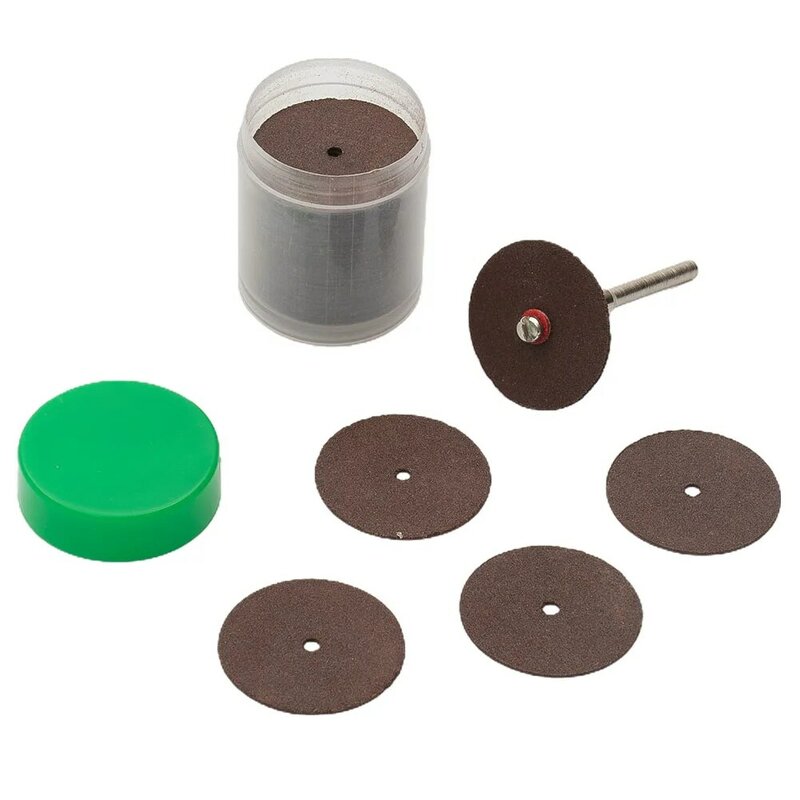 36Pcs 24mm Mini dischi da taglio lame per seghe circolari in resina mole con biella per utensili rotanti Dremel