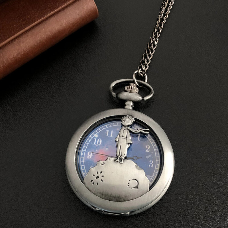 Reloj de bolsillo de cuarzo con esfera de Color hueco para mujer o hombre, colgante Vintage de historia famosa, regalo con cadena Fob, novedad