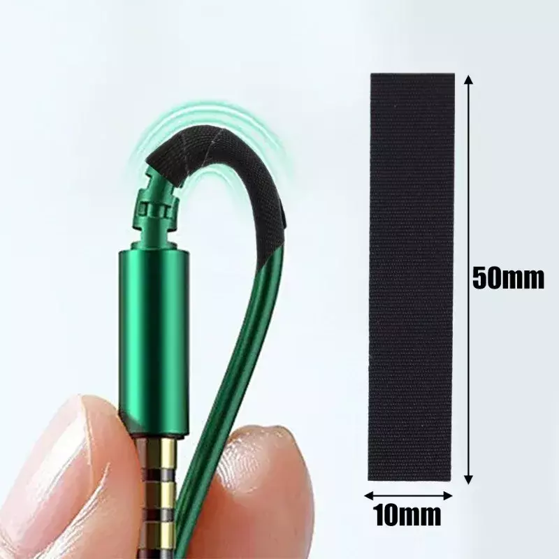 1-100 Stuks Kabel Reparatie Sticker Subsidie Nylon Reparatie Tapes Voor Alle Oplaadsnoer Oortelefoon Draad Saver Anti-Break Zelfklevende Stickers