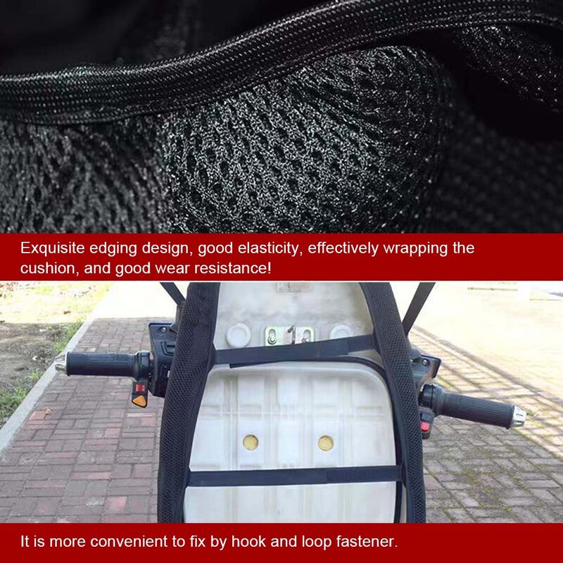 Funda de sillín impermeable para motocicleta, cubierta Universal Flexible, antipolvo, UV, sol, protección, accesorios, color negro, 3D