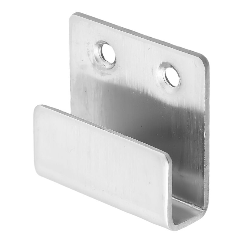 1pc U Shape Hanging Hook Stainless Steel Buckle Corner Mirror Support Wall Fixing Clip Tile Display Bracket Hook Accessories