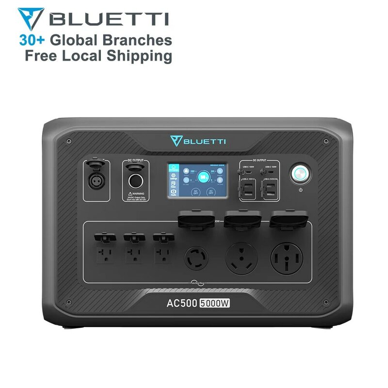 Bluetti-Centrale électrique portable, batterie au lithium, batterie de stockage d'énergie domestique, centrale électrique extérieure, 5000W