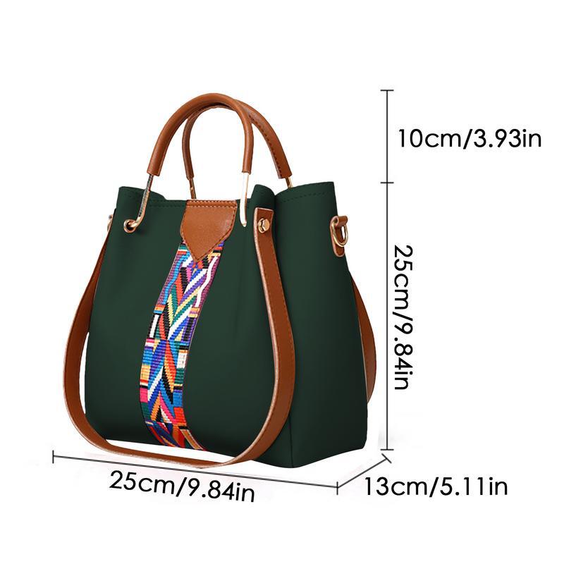 PU Crossbody Bag Set para Mulheres, Bolsa de Ombro, Senhoras, 4Pcs por Conjunto