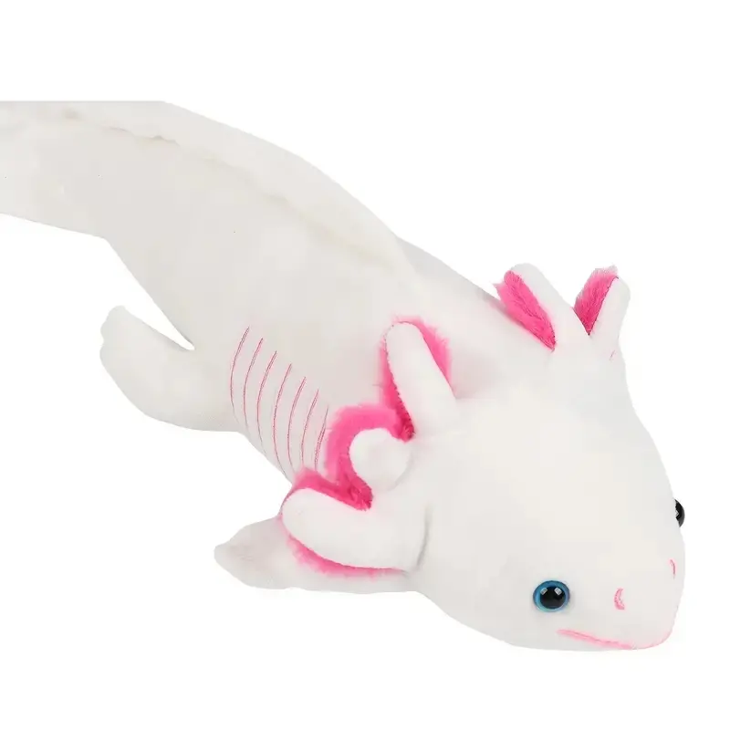 Mainan mewah Salamandrid Axolotl mainan boneka binatang lucu boneka mainan Axolotl anak laki-laki dan perempuan pendamping hadiah Natal dan Holloween