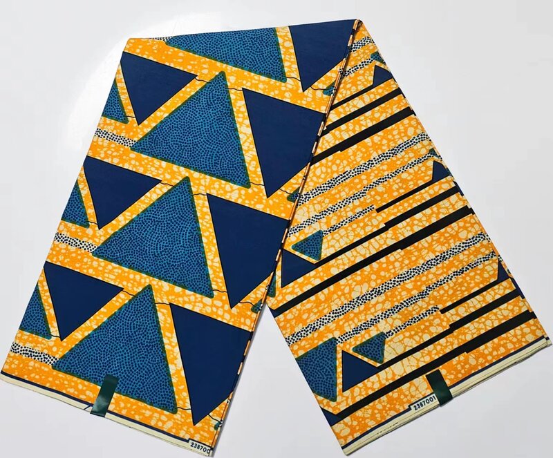 2024 Настоящая Африканская голландская ткань батик для платья, Высококачественная хлопковая ткань с принтом воска Анкары из Голландии, 6 ярдов, TT3