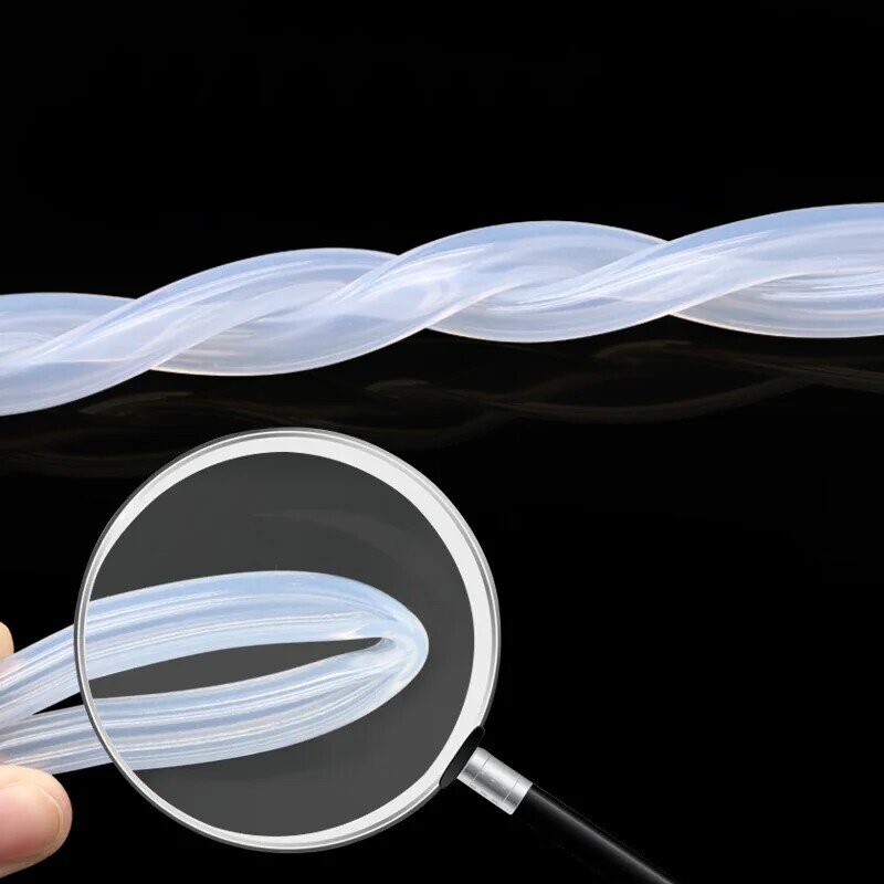 1M silikonowy wąż gumowy przezroczysta elastyczna średnica rura silikonowa 1 2 4 5 6 7 8 9 10 11 12 14 16 18 20 30 50mm tuba spożywcza