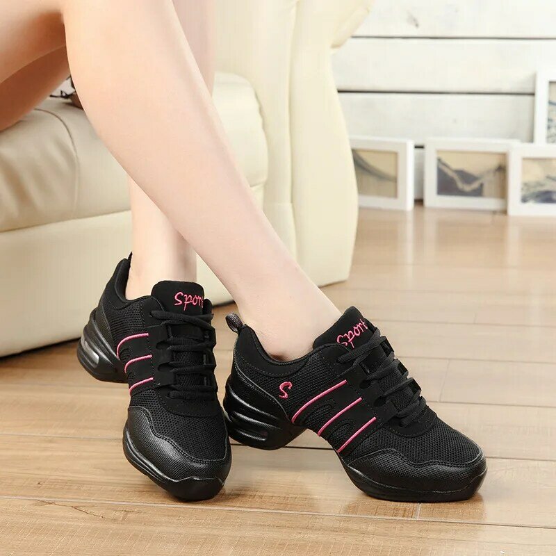 Women Sports Dance Shoes Soft Outsole Breathable Dance Shoes Sneakers for Woman Practice Shoes Modern Dance Jazz Shoes