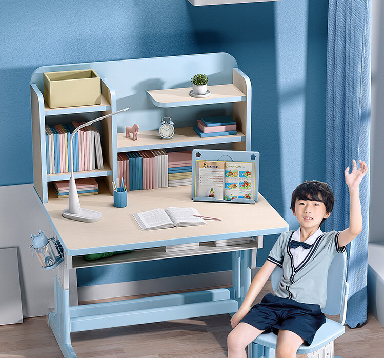 Children's learning home desk, adjustable writing desk chair, children's desk special set