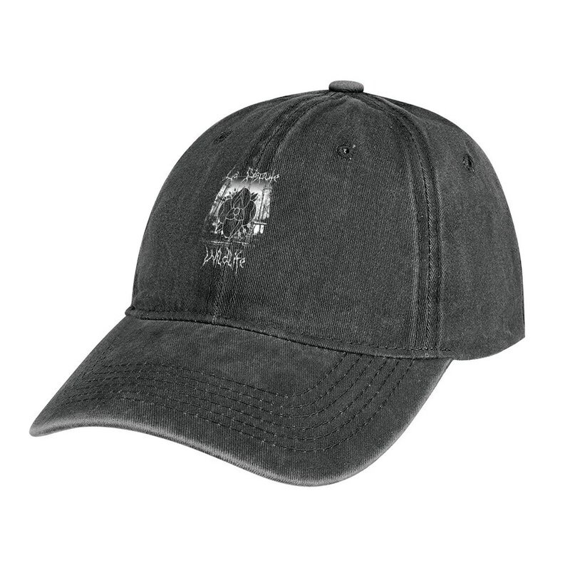 Chapéu de cowboy de metal preto para homens e mulheres, chapéu de cowboy novo Golf Wear, chapéu Rave de luxo