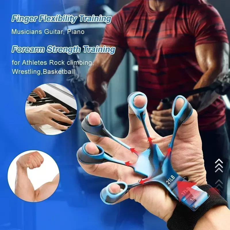 Training En Oefening 6 Weerstand Hand Expander Vinger Grip Sportgymtraining Accessoires Training & Oefen Gripster Fitness