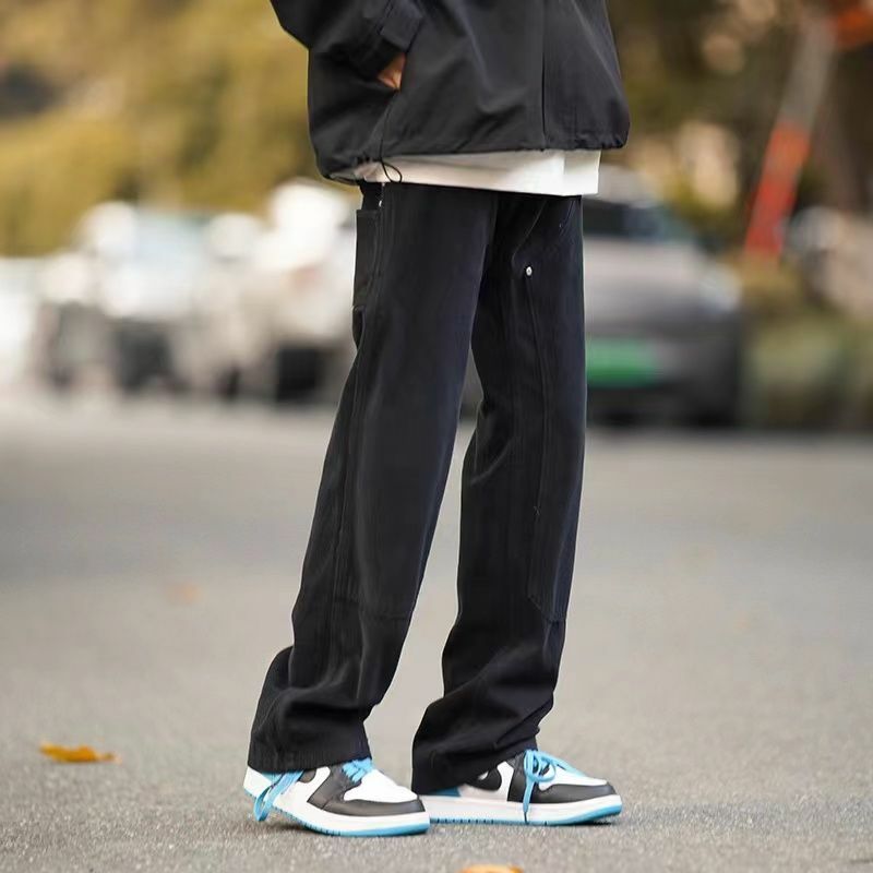 Calça de carga tática casual masculina, calças de bolso masculinas, corredores resistentes ao desgaste, caminhada ao ar livre, A90, 2023