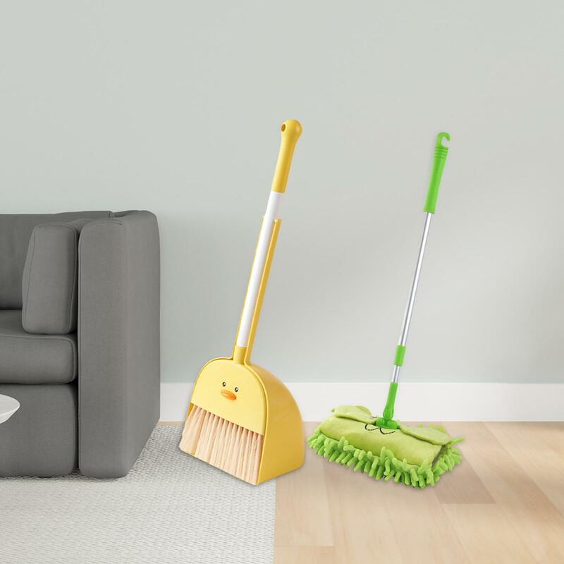 Kids Cleaning Set Children Housekeeping Cleaning Tools Mini Broom with Dustpan